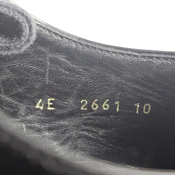 Prada Sport Black Leather Cap Toe Oxfords Shoes Size 10 US 11 Lace-Up Mens Dress - Picture 5 of 8